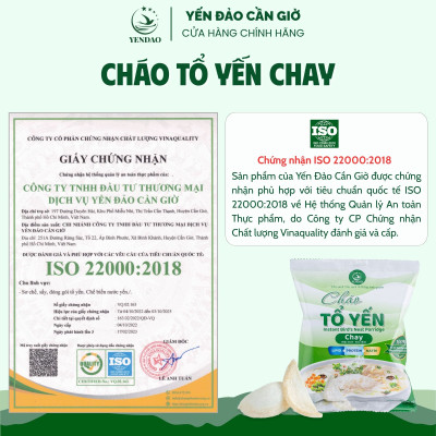 Yến Đảo - Gói Cháo Yến Chay Chất Lượng Giàu Dinh Dưỡng Ăn Liền Tiện Lợi Cho Mọi Người