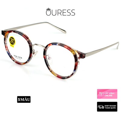 Gọng kính nhựa phối càng hợp kim siêu nhẹ siêu bền hợp thời trang Ouress 9278