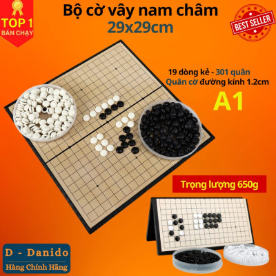 Bộ cờ vây nam châm chất lượng cao 28x28 và 37x37cm, Có hộp đựng là bàn cờ vây - Chính Hãng D Danido