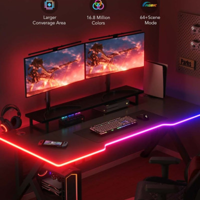 Dây LED RGBIC trang trí dán cạnh bàn Govee RGBIC LED Neon Rope Lights for Desks H61C3 | 10 ft/3m