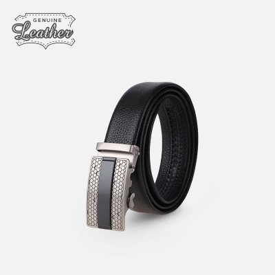 Thắt Lưng Nam Da Thật IDIGO MD1-4024 Màu Đen