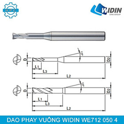 Dao phay vuông Widin WE712 050 4