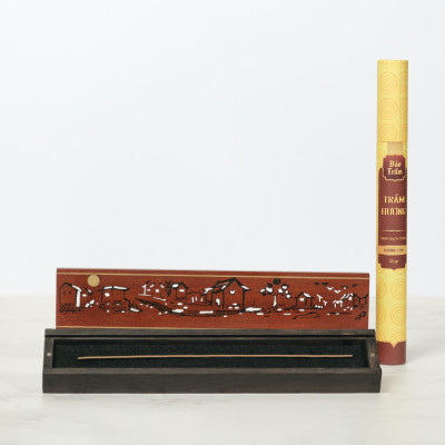 Trầm Thanh Cao Cấp 20cm – Hộp Vàng 20g – Bảo Trầm | Hương Trầm Tự Nhiên – Sạch – Thư Giãn