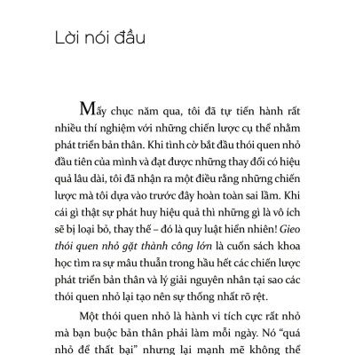 Gieo Thói Quen Nhỏ, Gặt Thành Công Lớn (AlphaBooks)