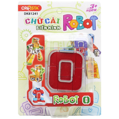 Đồ Chơi Lắp Ráp Biến Hình Robot Chữ Cái O - Cresta DK81241