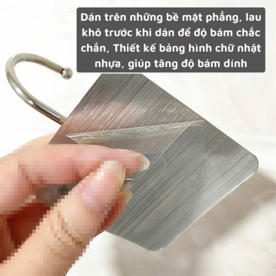 Móc Dán Tường Siêu Chắc Phủ Vàng & Bạc Mẫu Mới, Không Khoan Đục, Chịu Lực 15KG - HÀNG CHÍNH HÃNG MINIIN