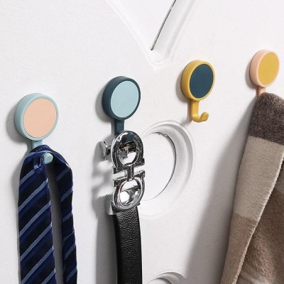 Móc Dán Tường Xoay 360 Độ, Móc Treo Tường Đa Năng, Sử Dụng Miếng Dán 3M Tiện Dụng Treo Đồ Trong Gia Đình, TakyHome 2231