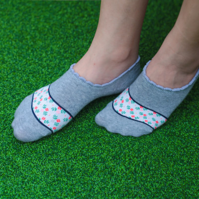 Tất vớ lười nữ hoa nhí Kikiya cao cấp Hàn Quốc W-N-021