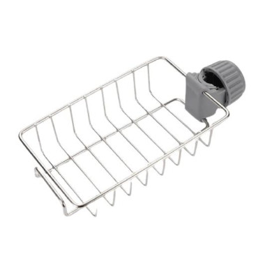 Giá Inox Gắn Vòi Nước Cho Khu Bếp Hiện Đại, Giá Để Đồ Như Giẻ Rửa Bát, Chén Đĩa và Miếng Cọ Nồi, Xoong, Chắc Chắn, Tiện Dụng. TakyHome 4008