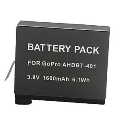 Pin Dành Cho Máy Ảnh GO PRO HERO 4 1600mAh 3.8V AHDBT-401 - Hàng Nhập Khẩu