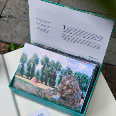 BỘ 100 POSTCARD TRANH MONET, GIẤY MỸ THUẬT 300G CAO CẤP – Nho Xanh