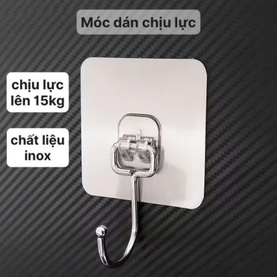 Móc Dán Tường Siêu Chắc Phủ Vàng & Bạc Mẫu Mới, Không Khoan Đục, Chịu Lực 15KG - HÀNG CHÍNH HÃNG MINIIN