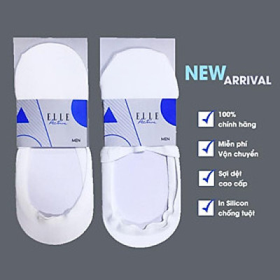 Vớ Lười Nam Thương Hiệu ELLE HOMME ELM LN1521 WH