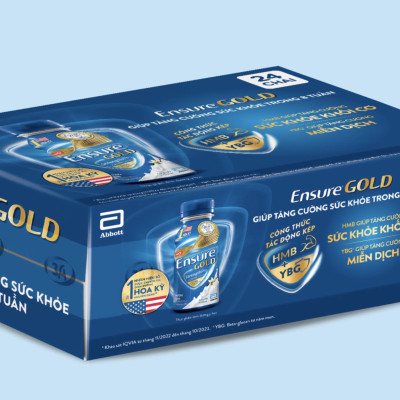 Thùng 24 chai Ensure Gold 237ml (Mẫu mới)