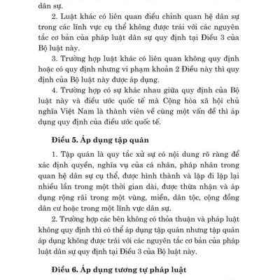 Bộ luật dân sự (hiện hành) - bản in 2024