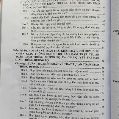Xử phạt vi phạm hành chính về trật tự, an toàn giao thông trong lĩnh vực giao thông đường bộ