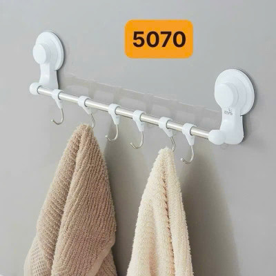 Móc Treo Đồ Hút Chân Không, Thanh Ngang Treo Đồ Kèm Móc - HÀNG CHÍNH HÃNG MINIIN