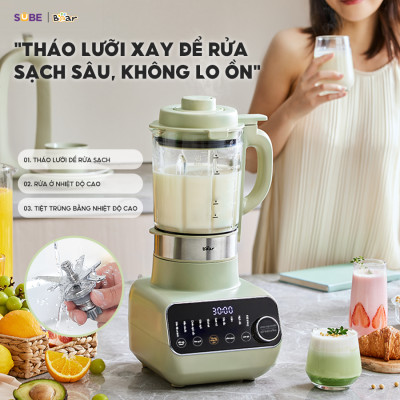 Máy Làm Sữa Hạt BEAR Đa Năng 1.75L Máy Xay Nấu Đa Năng Máy Xay Sinh Tố Máy Xay Hạt Nhuyễn Mịn Chống Ồn Tốt SB-SH17V - Hàng Chính Hãng