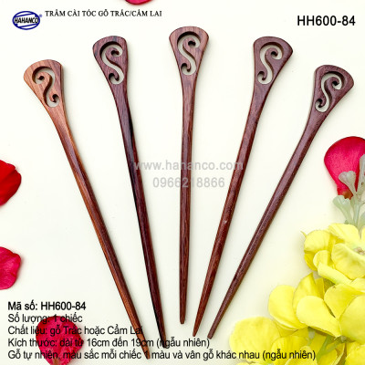 Trâm cài tóc bằng gỗ Cẩm Lai/Trắc (Đủ kiểu dáng) HH600 - phong cách cổ trang, điêu khắc sang chảnh HOT TREND cho nữ  - HAHANCO