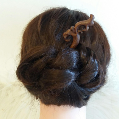 TRÂM CÀI TÓC GỖ HỌA TIẾT