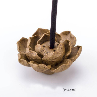 Đĩa cắm nhang hương hoa gốm đốt trầm dễ thương (size mini)