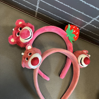 Băng Đô Cài Tóc Hình Gấu Dâu Dễ Thương Thời Trang