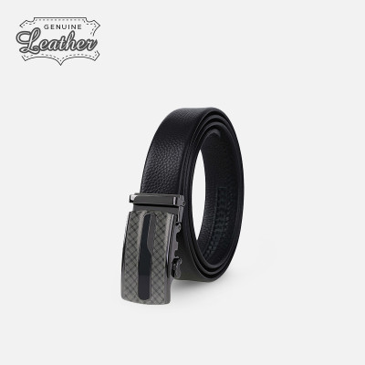 Thắt Lưng Nam Da Thật IDIGO MD1-4022 Màu Đen