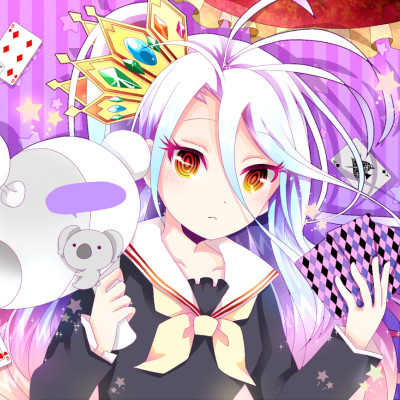 Tranh Poster SET 3 tấm No Game, No Life A4 tấm khác nhau