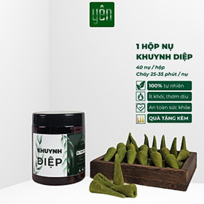 Nụ Khuynh Diệp Sạch Ít Khói Hộp 40 Nụ Yên Tự Nhiên Không Hóa Chất Thờ Cúng Thư Giãn Xông Nhà Tẩy Uế