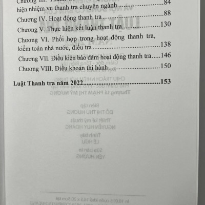 Sách - Những Điểm Mới Và Nội Dung Cơ Bản Của Luật Thanh Tra Năm 2022