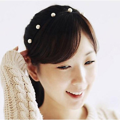 Bờm cài tóc nữ đính hạt thưa dễ thương 