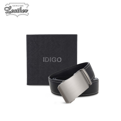 Thắt Lưng Nam Da Thật IDIGO MD1-4041 Màu Đen