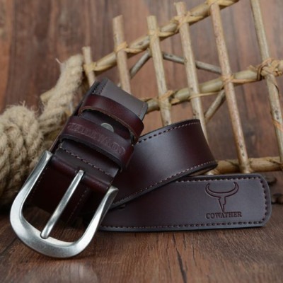 Thắt Lưng Da Bò Chính hãng COWATHER XF011 Nâu
