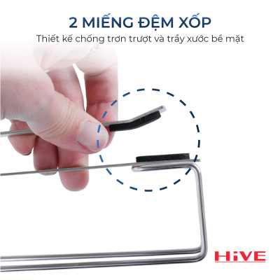 Kệ treo giấy gắn thành tủ bếp HiVE