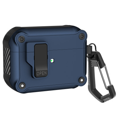 Case vỏ ốp dành cho tai nghe Airpods 1 2 3 4 Airpods Pro Airpod Pro 2 có khoá chống rơi 2 lớp cao cấp - Hàng chính hãng
