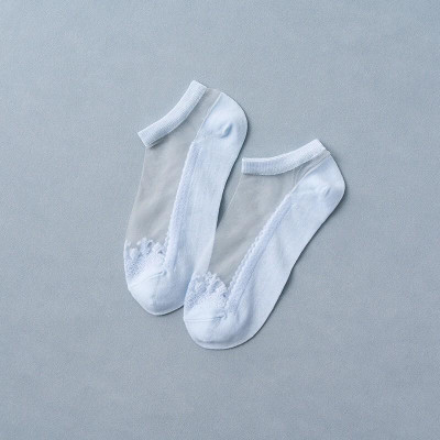 Sét 5 Đôi tất -Vớ Lụa Thủy Tinh Trong Suốt Trống Trượt - Kiểu Dáng Hót Trend Hàn Quốc hè 2020 ( Mã T02)