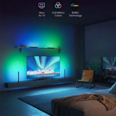 Thanh Đèn LED RGBIC để bàn Govee Flow TV Light Bars H6046 (55-75