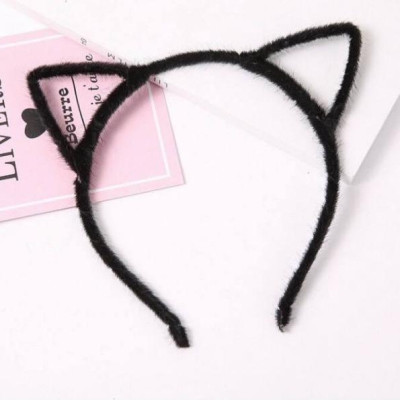 Cài tai mèo xinh - cài tóc - đen