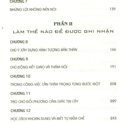 Nói Thế Nào Để Được Chào Đón, Làm Thế Nào Để Được Ghi Nhận