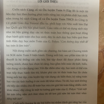 Củng cố và ôn luyện toán 9 tập 2