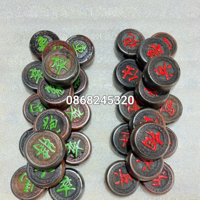 Quân cờ tướng gỗ trắc kt 4.5 dầy 1.6cm 