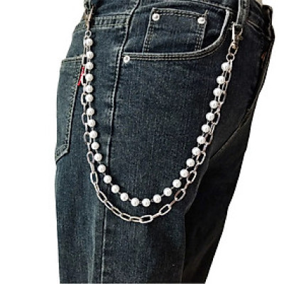 Body Chain Dây Xích Đeo Đai Quần Dây Chuỗi Đeo Thắt Lưng Phụ Kiện Nam Nữ Cá Tính Unisex Mix Ngọc Trai Ấn Tượng