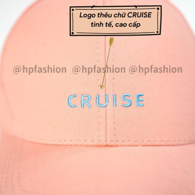 Mũ lưỡi trai ️ Nón kết thêu chữ CRUISE chất kaki cao cấp form unisex nam nữ N17