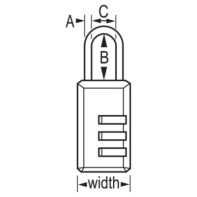 Khóa Vali Số Master 646 EURT - Bộ 2 Ổ