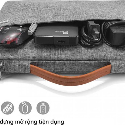 Túi xách chống sốc dành cho MacBook Pro 15” 2018 TOMTOC (USA) Spill-resistant  - Hàng chính hãng 