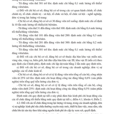 Sổ chi hoạt động công tác Đảng - bản in 2024