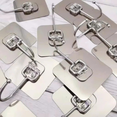 Set 10 Miếng Dán Tường Siêu Dính Tráng Bạc + Móc Inox 304 Chống Gỉ Cực Chắc - HÀNG CHÍNH HÃNG MINIIN