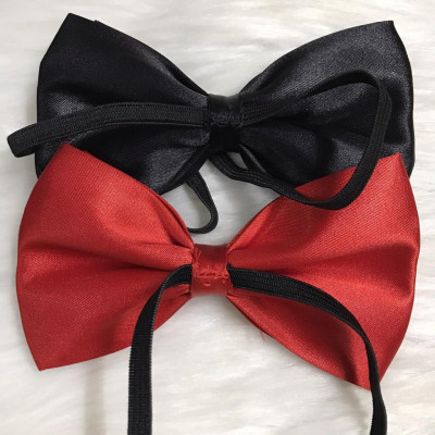 Nơ bé trai KING 3 lớp, vải phi bóng, dây thun thắt sẵn, siêu cưng ( X06 )