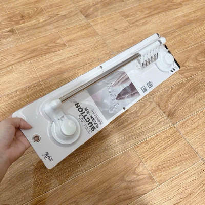 Móc Treo Đồ Hút Chân Không, Thanh Ngang Treo Đồ Kèm Móc - HÀNG CHÍNH HÃNG MINIIN