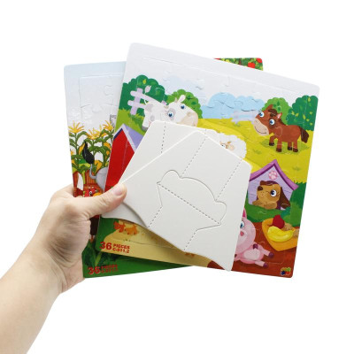 Bộ 2 Tranh Xếp Hình 36 Mảnh Để Bàn 23 x 23 cm - Minh Châu C2-011